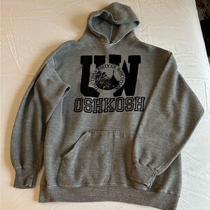 Vintage JanSport Gray UW Oshkosh Hoodie